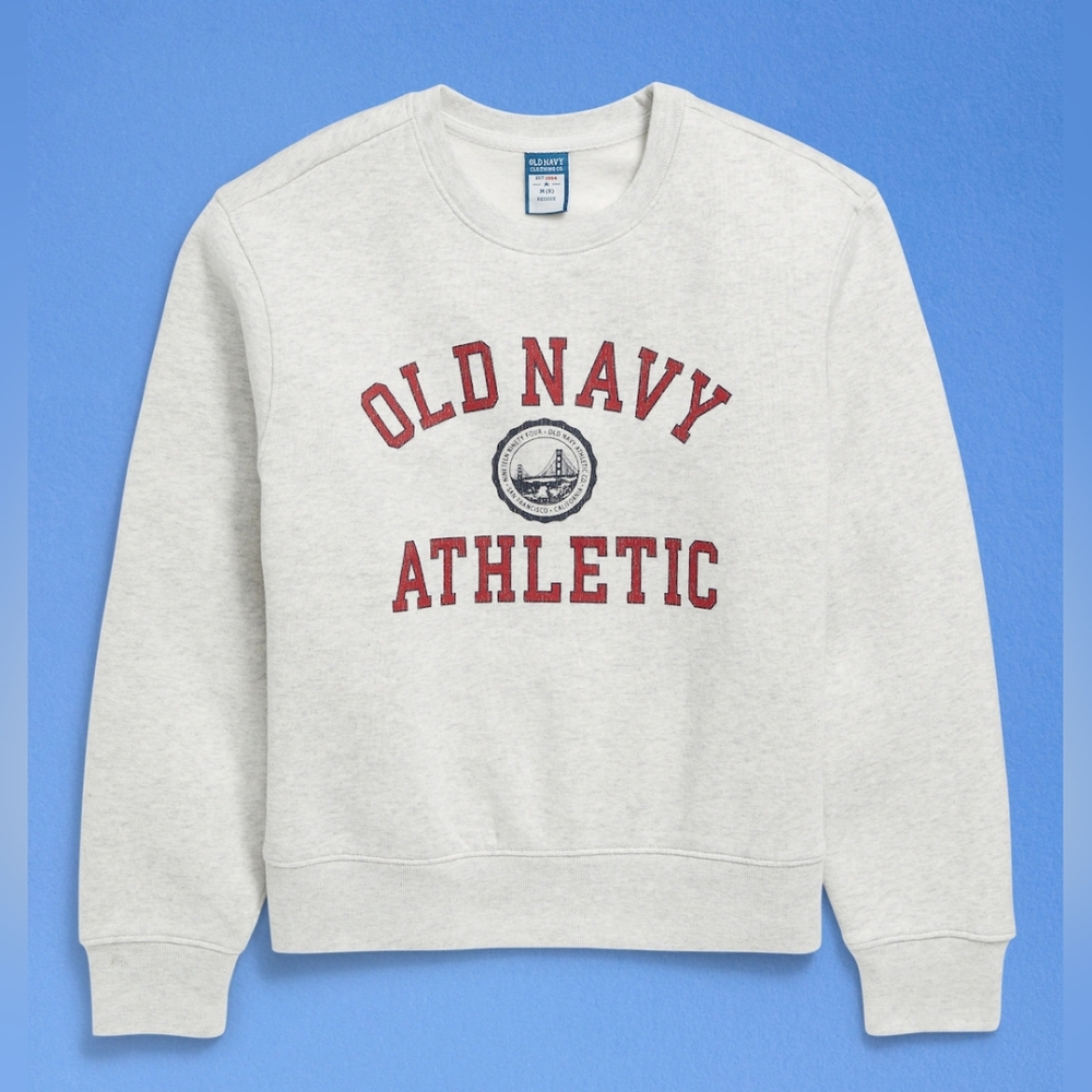 NWT Sz XS Old Navy '94 Gender-Neutral Logo-Graphic Sweatshirt 1994 Reissue Retro